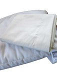 Organic pillowcases made from 100% cotton with smooth finish.