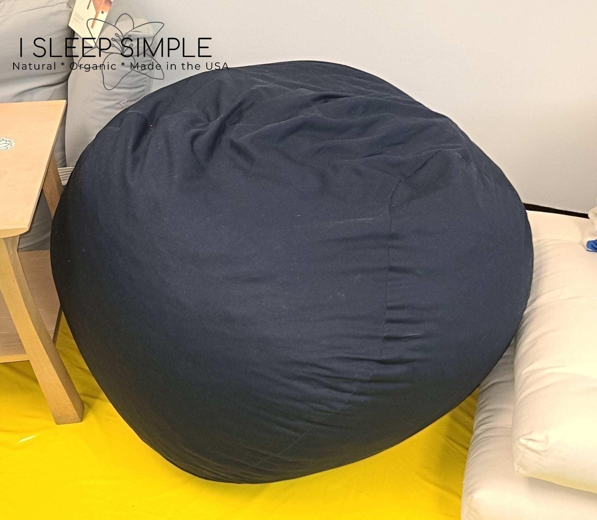 Eco-Friendly Bean Bag Chair – Shredded Eco-Foam + Cotton Twill