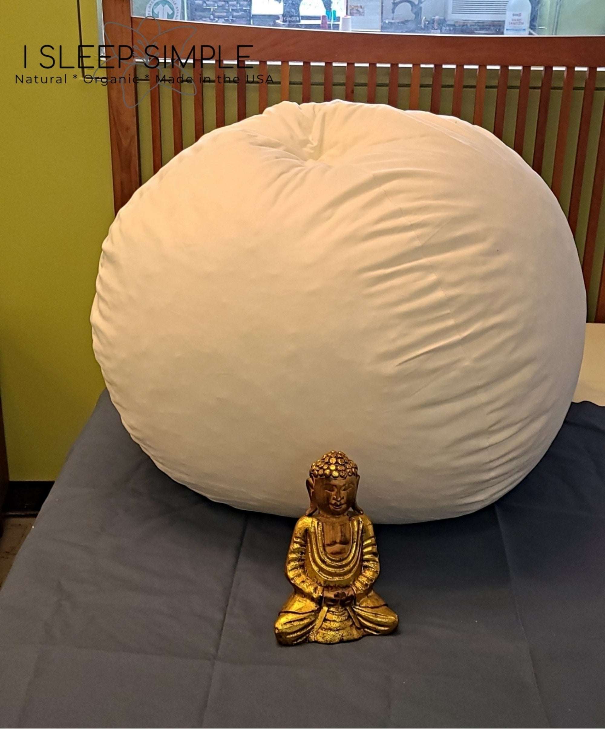 Eco-Friendly Bean Bag Chair – Shredded Eco-Foam + Cotton Twill