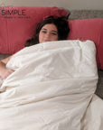 Handmade wool duvet for cozy and eco-friendly sleep.