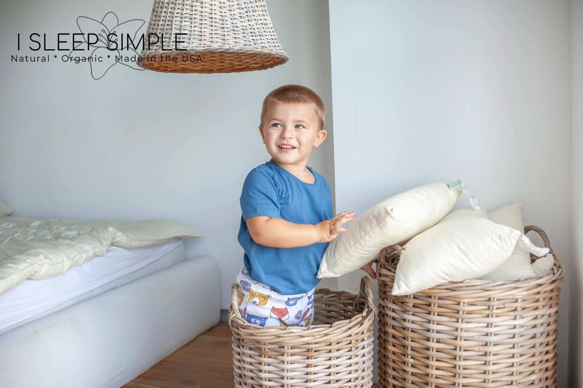 Toddler PillowThe perfect adjustable 13x18 size toddler pillow for your little one π! All Toddler pillows are made with your choice of fiber and encased in a zippered GOTS certifPillowToddler Pillow