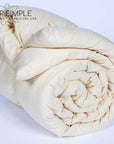 Cotton mattress topper rolled, natural organic comfort, made in USA.