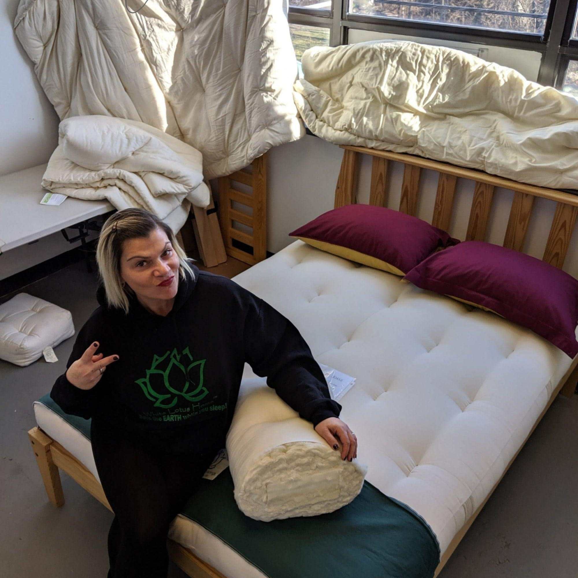 Cotton and Wool Futon MattressThe most perfect soft yet supportive cotton and wool futon mattress that is hand made using cotton grown by farmers right here in the US! This mattress is perfect foMattressWool Futon Mattress
