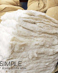 Organic Cotton Batting - GOTS CertifiedEach Organic cotton fluffy batting sheet is about 2" thick and is sold by the pound. The size of 1 lb. of cotton is approximately 35"x58"x2" and can come as big as 7DIYOrganic Cotton Batting - GOTS Certified