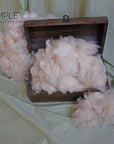 Kapok fiber natural filling for pillows and cushions, eco-friendly and vegan.