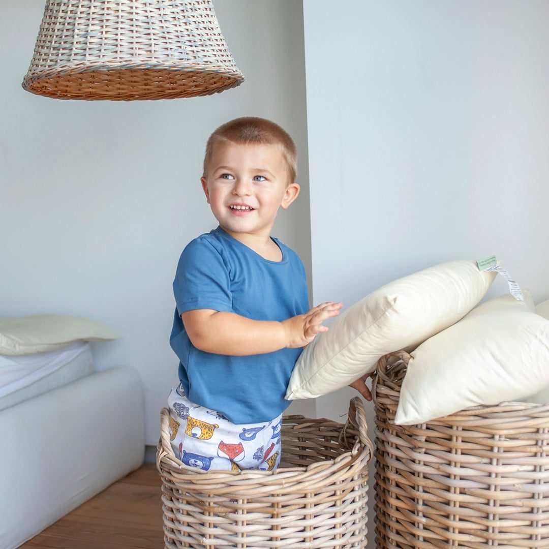 Toddler PillowThe perfect adjustable 13x18 size toddler pillow for your little one π! All Toddler pillows are made with your choice of fiber and encased in a zippered GOTS certifPillowToddler Pillow
