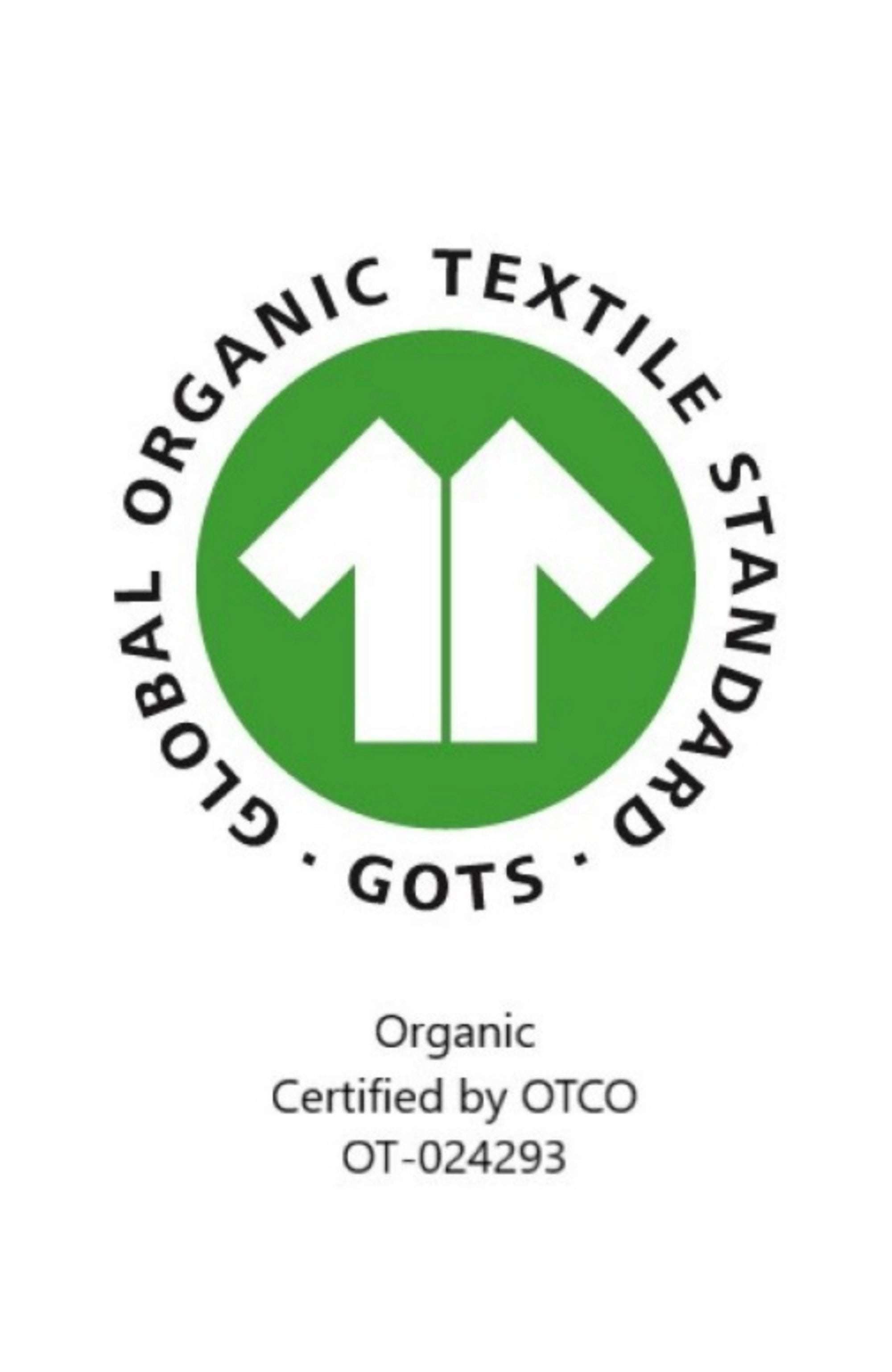 GOTS certified organic textile standard logo.
