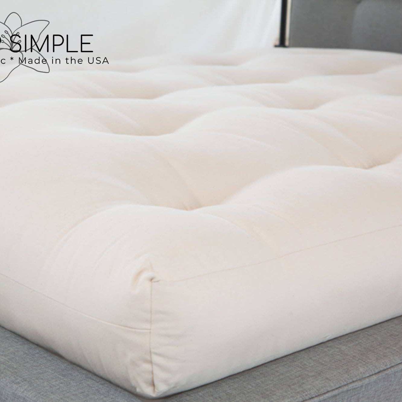 Cotton and Wool Futon MattressThe most perfect soft yet supportive cotton and wool futon mattress that is hand made using cotton grown by farmers right here in the US! This mattress is perfect foMattressWool Futon Mattress