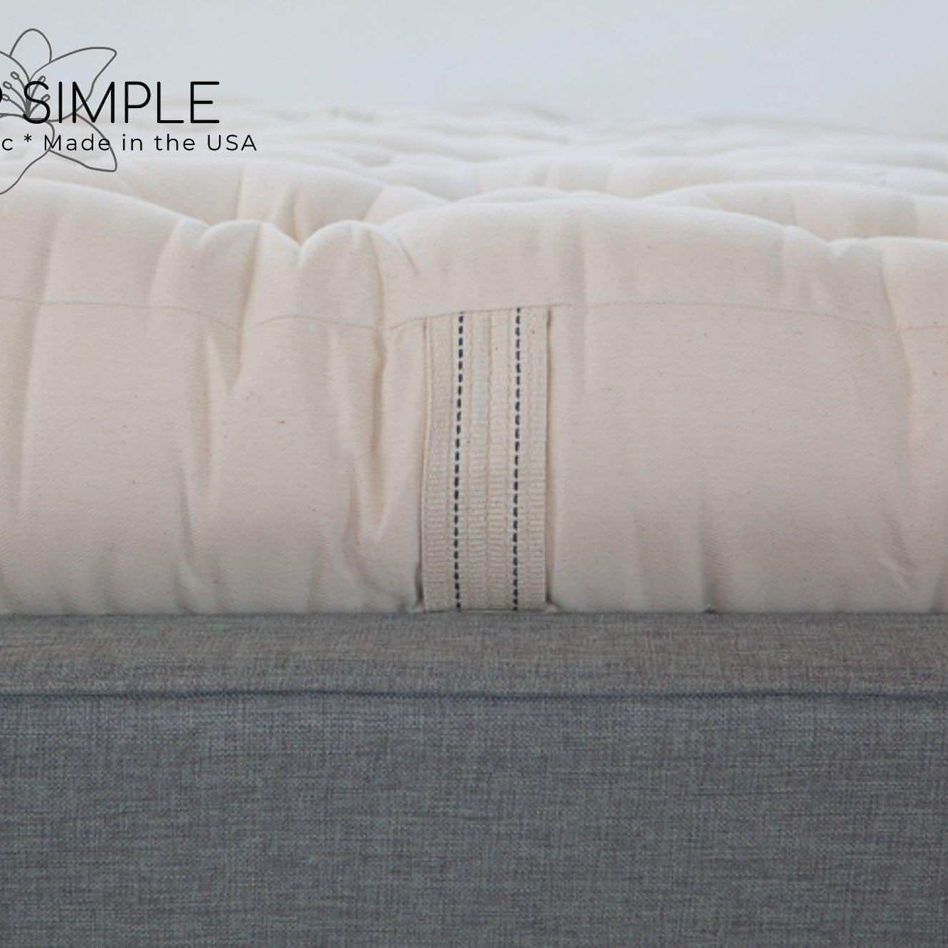 FIRM Cotton and Wool Futon MattressThis mattress is considered to be very firm in feel and is hand-made using 100% cotton batting layers and wrapped with wool! Enjoy the breathability of sleeping on tMattressesWool Futon Mattress