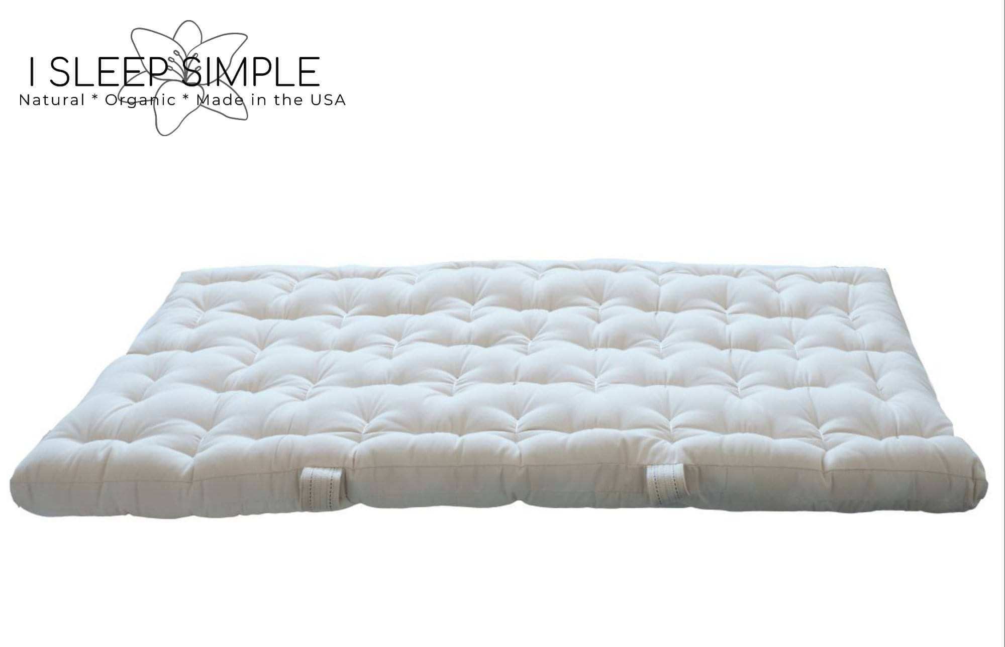 FIRM Organic Cotton and Wool Futon Mattress - GOTS Certified!Simple's firmest all cotton and wool futon mattress is now available in 100% GOTS certified organic cotton and wool, free from any toxins or chemicals. Enjoy the breMattressWool Futon Mattress - GOTS Certified