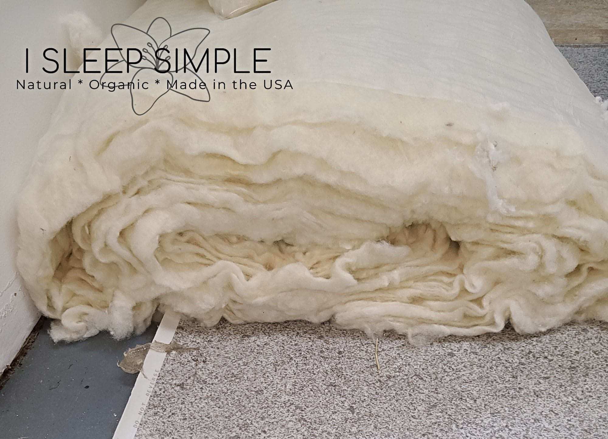 GOTS Certified Organic Wool Batting roll from Happy New Zealand Sheep, eco-friendly and sustainable.