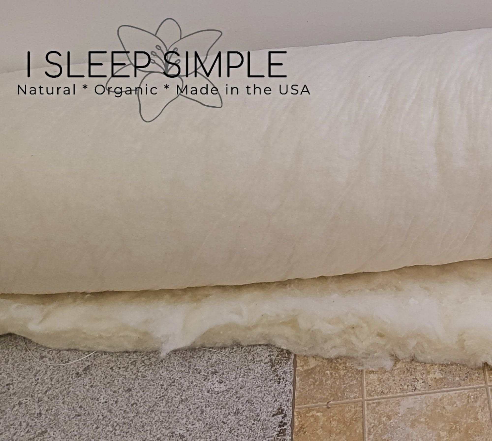 GOTS Certified Organic Wool Batting roll from New Zealand sheep, naturally antimicrobial and eco-friendly.
