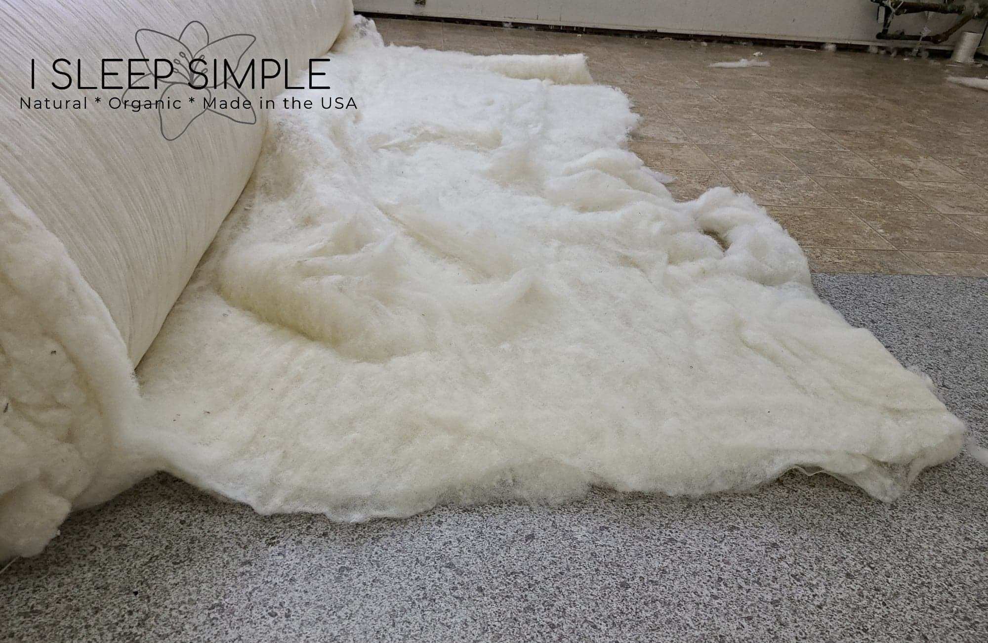 GOTS Certified Organic Wool Batting from New Zealand sheep, eco-friendly, soft, antimicrobial, breathable, hypoallergenic, durable.