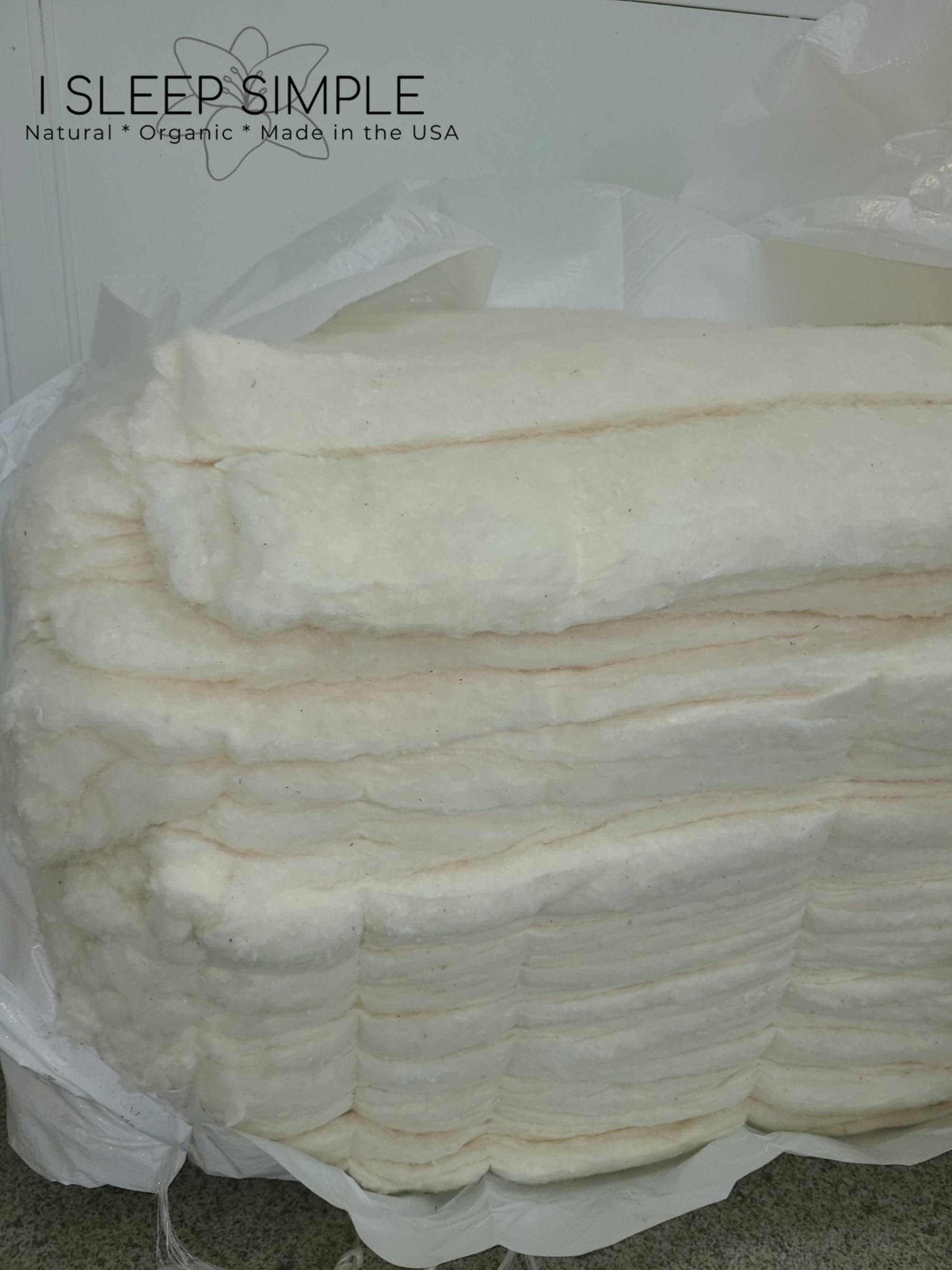 Organic Cotton Batting - GOTS CertifiedEach Organic cotton fluffy batting sheet is about 2&quot; thick and is sold by the pound. The size of 1 lb. of cotton is approximately 35&quot;x58&quot;x2&quot; and can come as big as 7DIYOrganic Cotton Batting - GOTS Certified