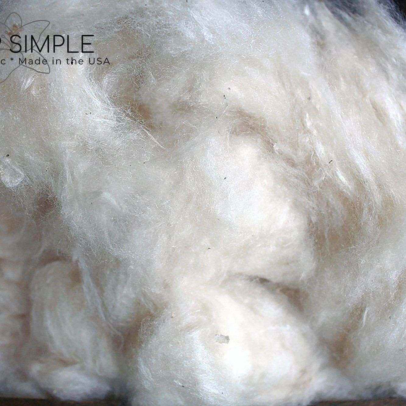 Close-up of natural Kapok Fiber, soft and silky, ideal for eco-friendly filling in pillows and cushions.