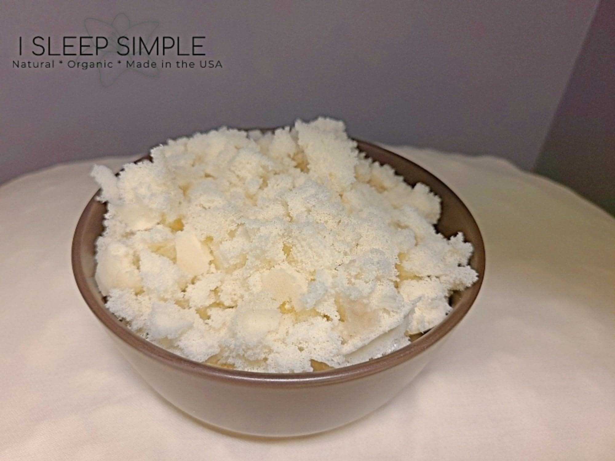 Natural Shredded Latex Fill in a bowl.